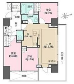 ザ・パークハウス戸塚フロント 13階 間取り図