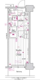 ガーラ・プライム横濱関内 4階 間取り図
