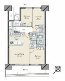 HARUMI FLAG SUN VILLAGE (晴海フラッグ サンヴィレッジ) 14階 間取り図