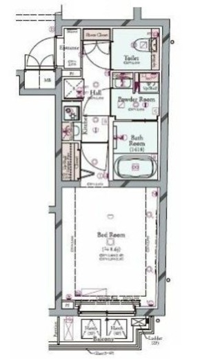 コンシェリア中野弥生町THE RESIDENCE 301 間取り図