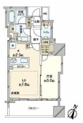 ウェリスタワー千代田岩本町 10階 間取り図
