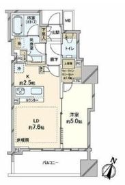 ウェリスタワー千代田岩本町 10階 間取り図