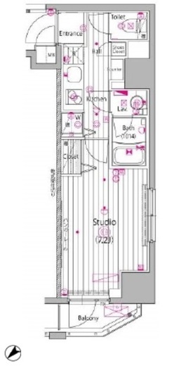 ガーラ・ステーション横濱関内 7階 間取り図