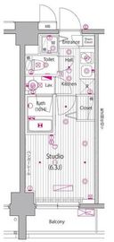 グランド・ガーラ桜木町駅前 6階 間取り図