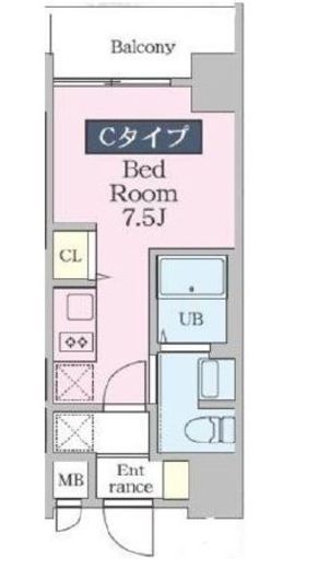 ファインプレイス川崎 503 間取り図