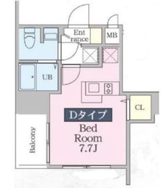 ファインプレイス川崎 604 間取り図