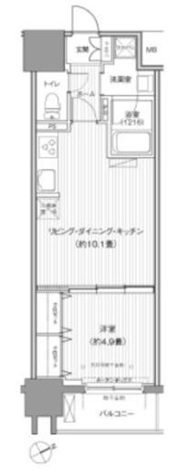 ダイイチフレア川崎 1003 間取り図