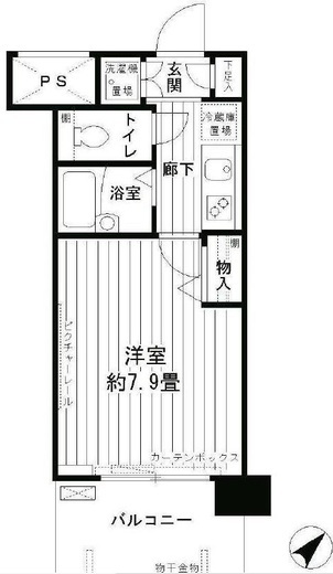 アルテーヌ新横浜 1008 間取り図