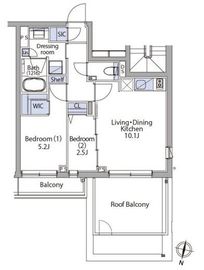 イプセ代々木上原Residence 401 間取り図