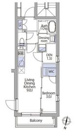 イプセ代々木上原Residence 201 間取り図
