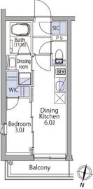 イプセ代々木上原Residence 203 間取り図