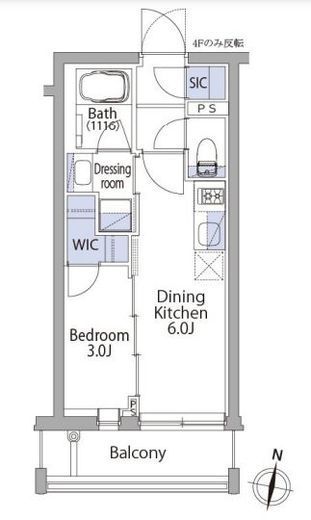 イプセ代々木上原Residence 305 間取り図
