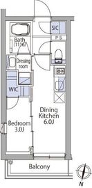 イプセ代々木上原Residence 303 間取り図