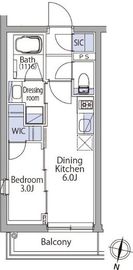 イプセ代々木上原Residence 402 間取り図