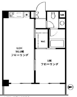 四谷デュープレックスD-R 4階 間取り図