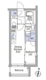 イプセ代々木上原Residence 204 間取り図