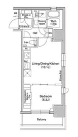 ブリリアンクラス高円寺 1301 間取り図