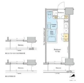 プラウドフラット虎ノ門 1102 間取り図