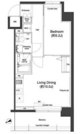 プラウドフラット鶴見Ⅱ 401 間取り図