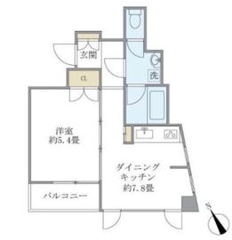 カーサ文京動坂 802 間取り図