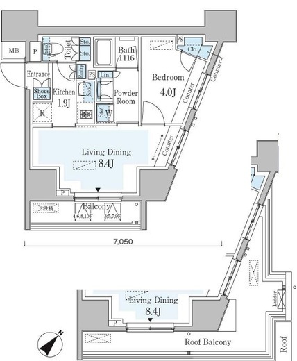 GRAN PASEO横濱関内PREMIUM (グランパセオ横濱関内プレミアム) 1006 間取り図