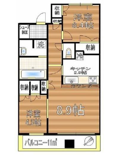 TIX TOWER UENO 17階 間取り図