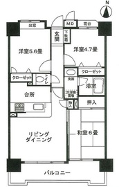 ルイシャトレ門前仲町 5階 間取り図
