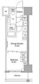 ザ・パークハビオ滝野川 1003 間取り図