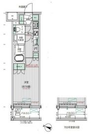 BPRレジデンス東十条 703 間取り図