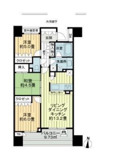D'グラフォート西台 2階 間取り図