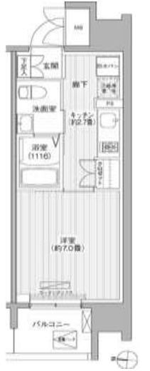 セントラーレ新城 204 間取り図
