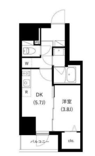 WHARF駒込 1002 間取り図