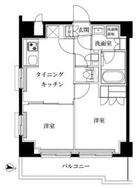 ルーブル志村坂上 2階 間取り図