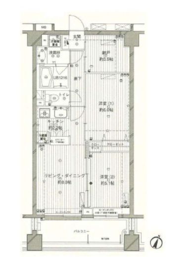 コスモリード西馬込 103 間取り図