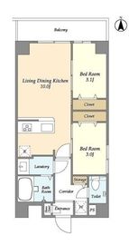 アルファコート西糀谷 107 間取り図