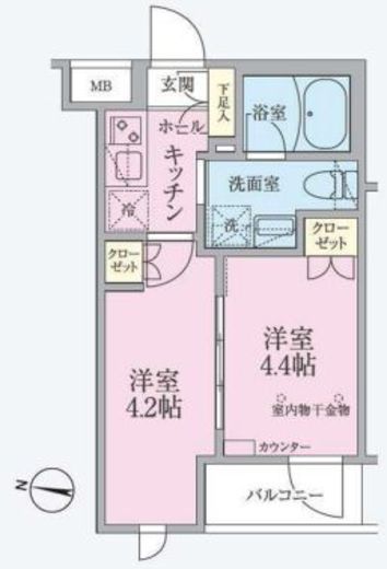 ARKMARK練馬 (アークマーク練馬) 407 間取り図