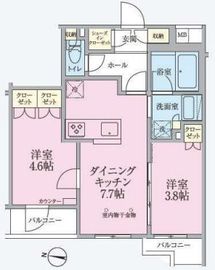 ARKMARK練馬 (アークマーク練馬) 408 間取り図