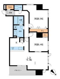 メトロタワー山下町 1701 間取り図