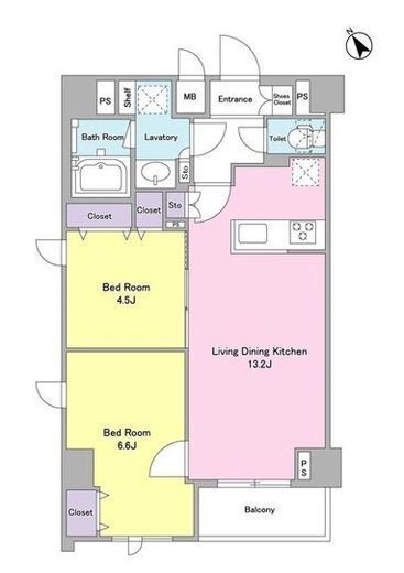 デルックス田端 401 間取り図