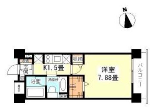 スタイリオ妙蓮寺 305 間取り図