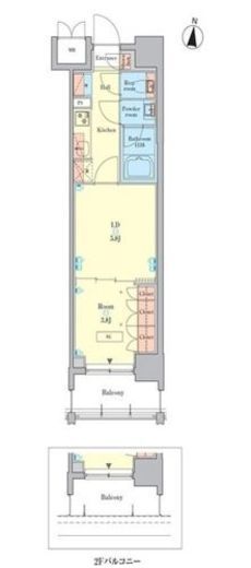RJRプレシア千鳥 202 間取り図