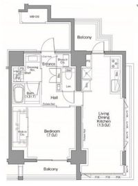 ザ・パークハビオSOHO南青山 902 間取り図