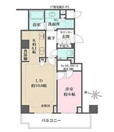 パークハウス広尾 3階 間取り図
