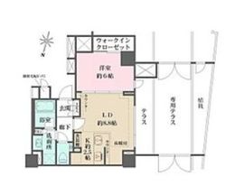 パークハウス広尾 1階 間取り図