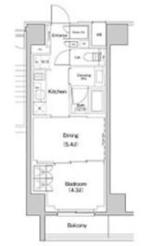 ザ・パークハビオ東長崎 801 間取り図