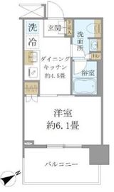 ブリリアタワー浜離宮 10階 間取り図