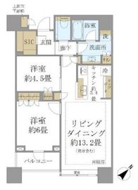 ブリリアタワーズ目黒 27階 間取り図