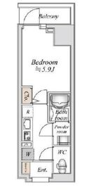 Bandoubashi Rental Apartment 701 間取り図