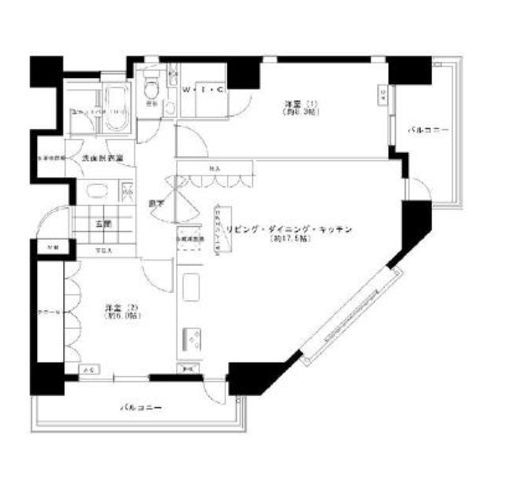トースト川崎 8階 間取り図