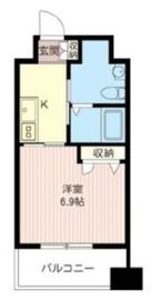 マストライフ目黒南 608 間取り図